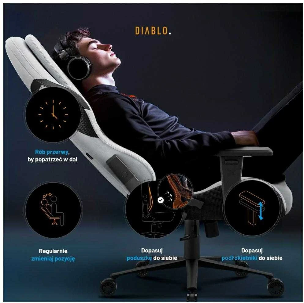 Diablo Chairs Diablo X-One Prime Normal Size - Nightwolf Moon ergonominė kėdė