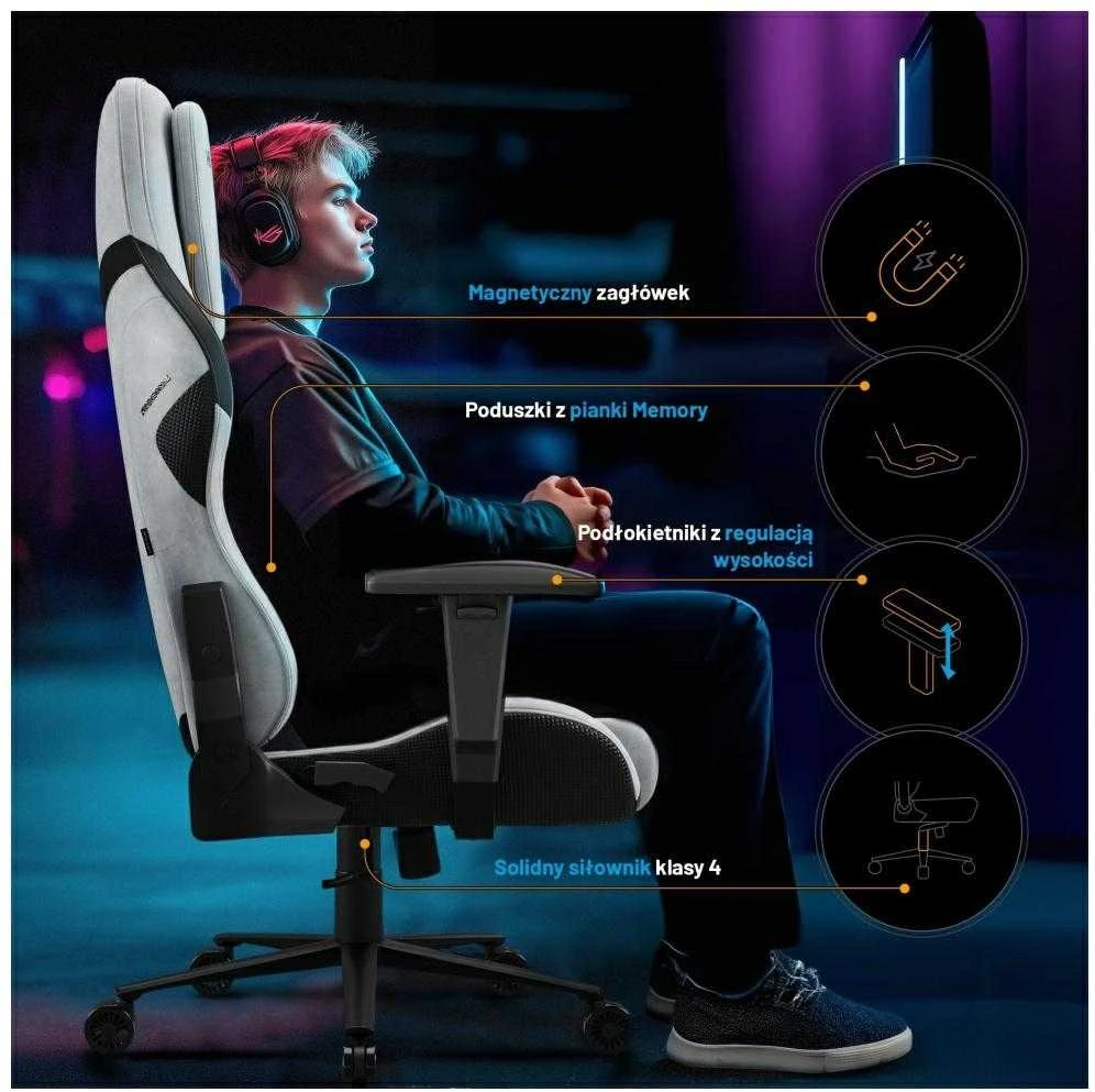Diablo Chairs Diablo X-One Prime Normal Size - Nightwolf Moon ergonominė kėdė
