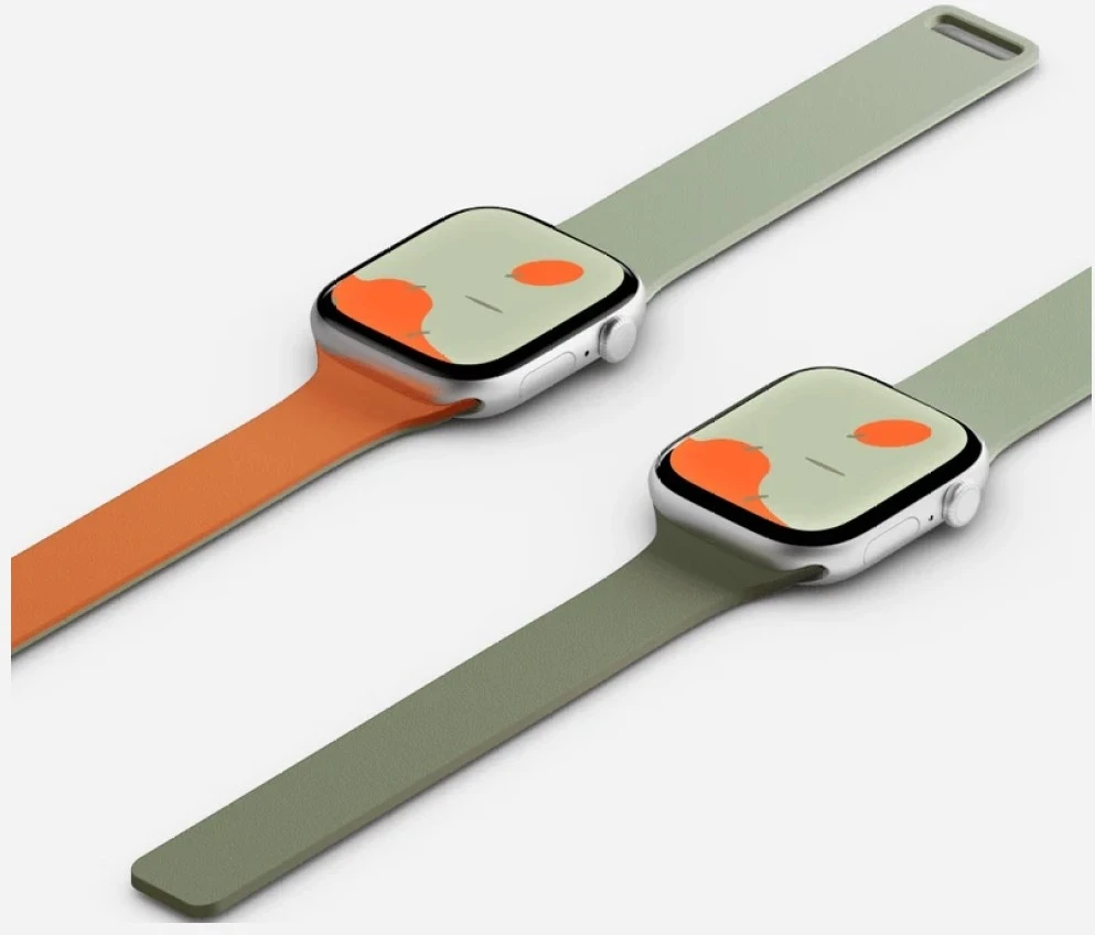 Dirželis Moft Sport do Apple Watch 40/41/42mm khaki žalias - sunrise