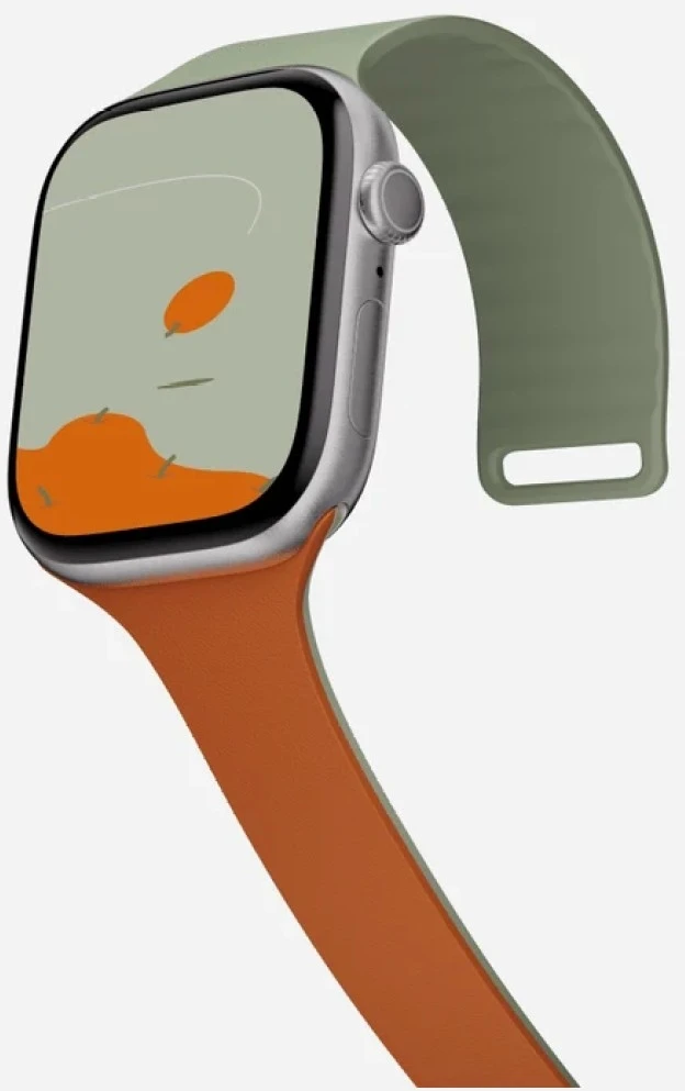 Dirželis Moft Sport do Apple Watch 40/41/42mm khaki žalias - sunrise