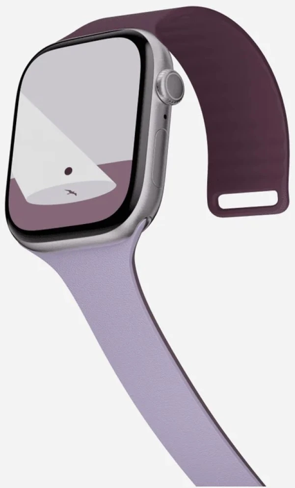 Dirželis Moft Sport do Apple Watch 44/45/46/49mm blueberry - peony