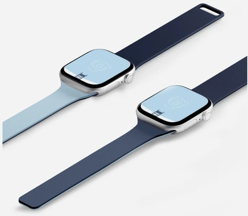 Dirželis Moft Sport do Apple Watch 44/45/46/49mm tamsiai mėlyna - smoothing mist