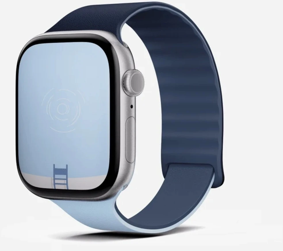 Dirželis Moft Sport do Apple Watch 44/45/46/49mm tamsiai mėlyna - smoothing mist