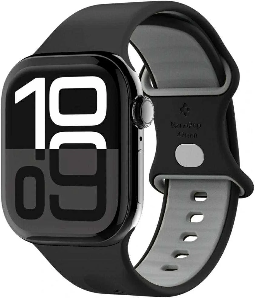 Juoda apyrankė Apple Watch 6 / 7 / 8 / 9 / 10 / SE ( 40/ 41/ 42 mm) laikrodžiui „Spigen Nano Pop”