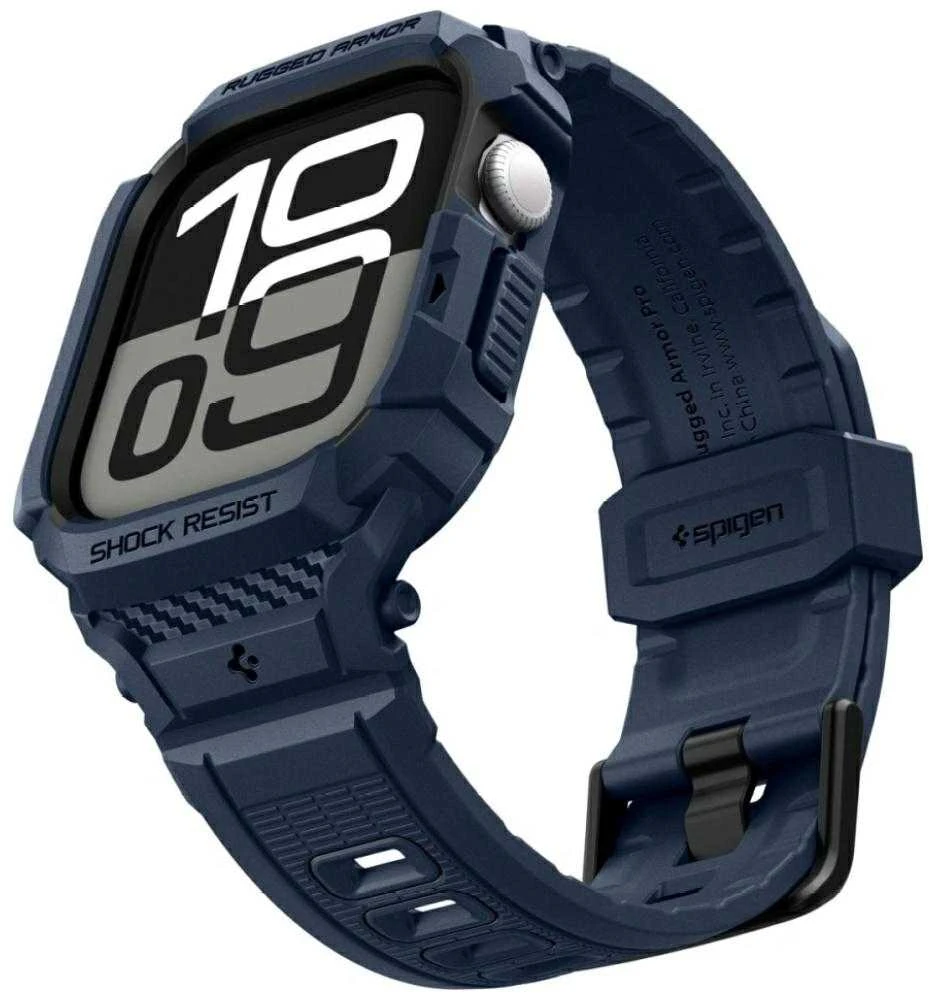 „Spigen Rugged Armor Pro 2“, tamsiai mėlynas, mėlynas - Apple Watch 11 42mm