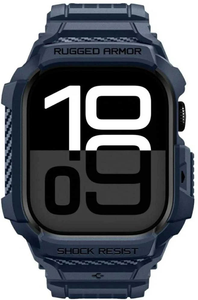 „Spigen Rugged Armor Pro 2“, tamsiai mėlynas, mėlynas - Apple Watch 11 42mm