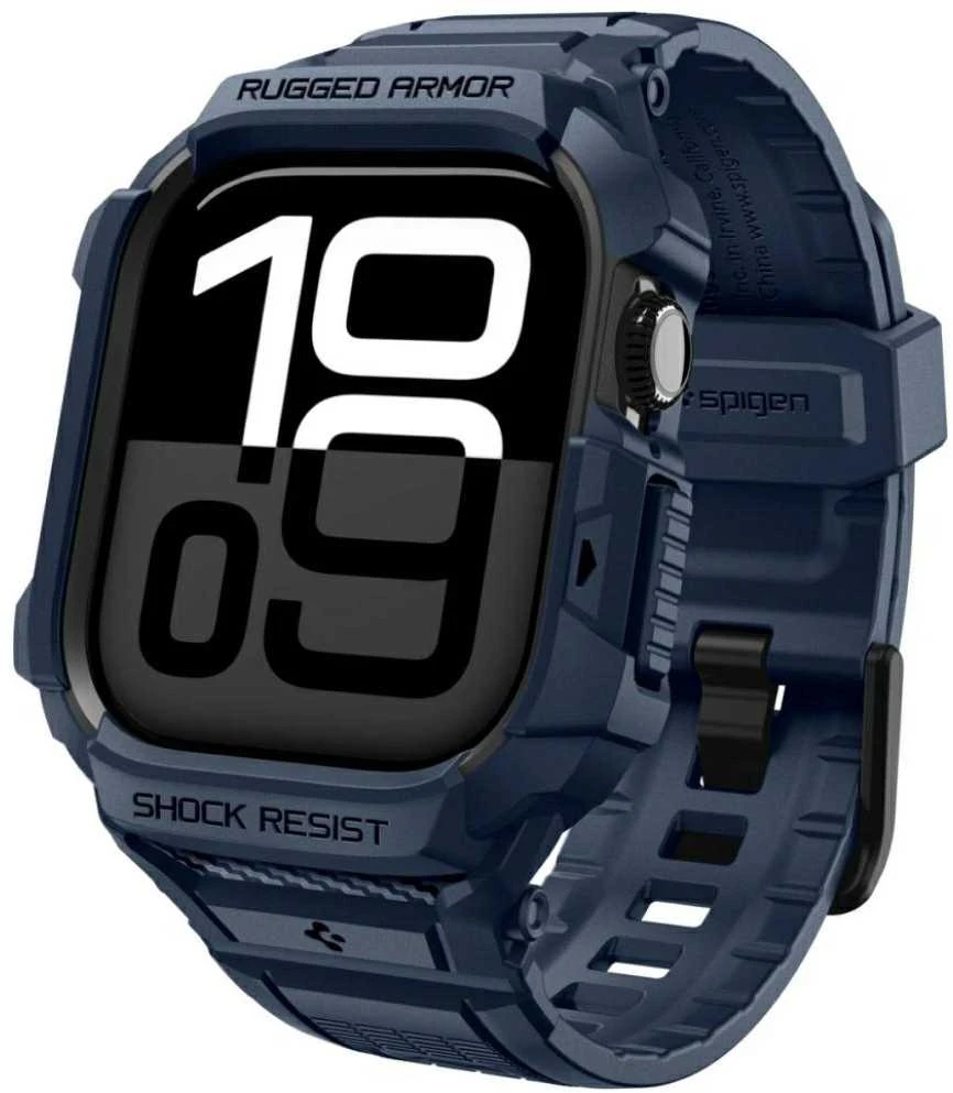 „Spigen Rugged Armor Pro 2“, tamsiai mėlynas, mėlynas - Apple Watch 11 42mm