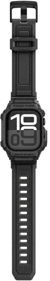„Spigen Rugged Armor Pro 2“, matinis juodas - Apple Watch 11 42mm