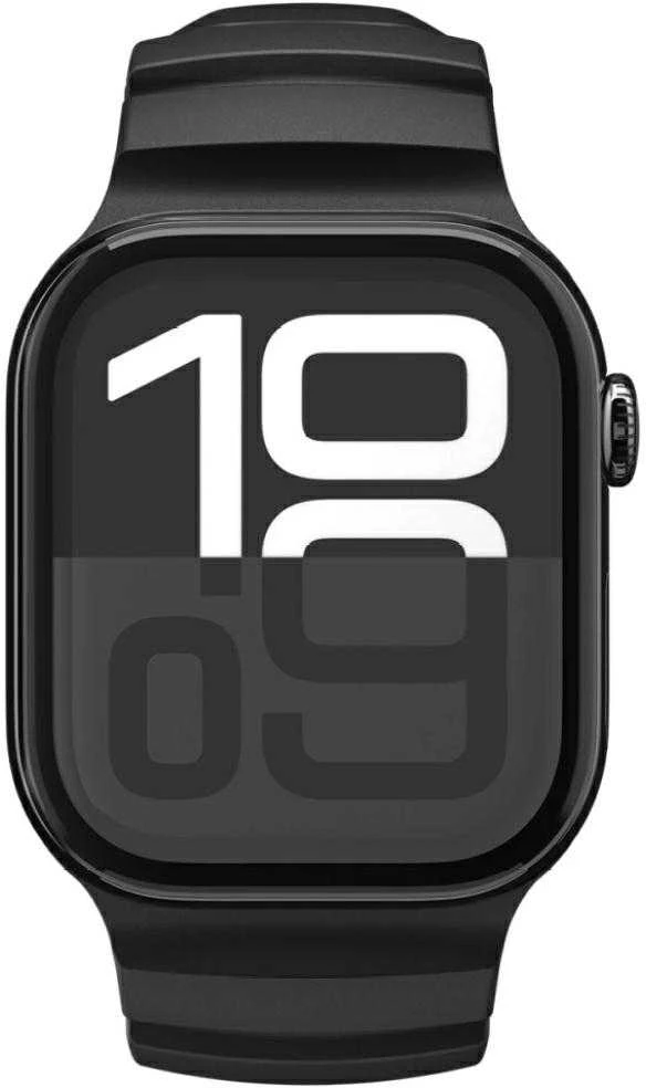 „Spigen“ silikoninė apyrankė, juoda - Apple Watch 49mm/46mm/45mm/44mm