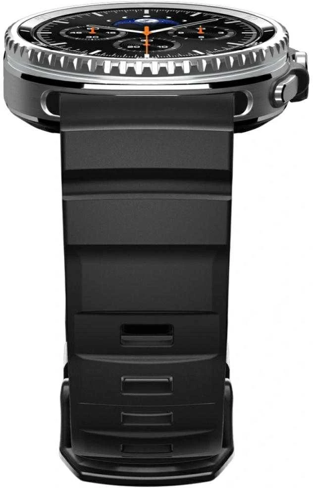 Spigen Silicone Band, juodas - Samsung Galaxy Watch 8 46mm/44mm/40mm