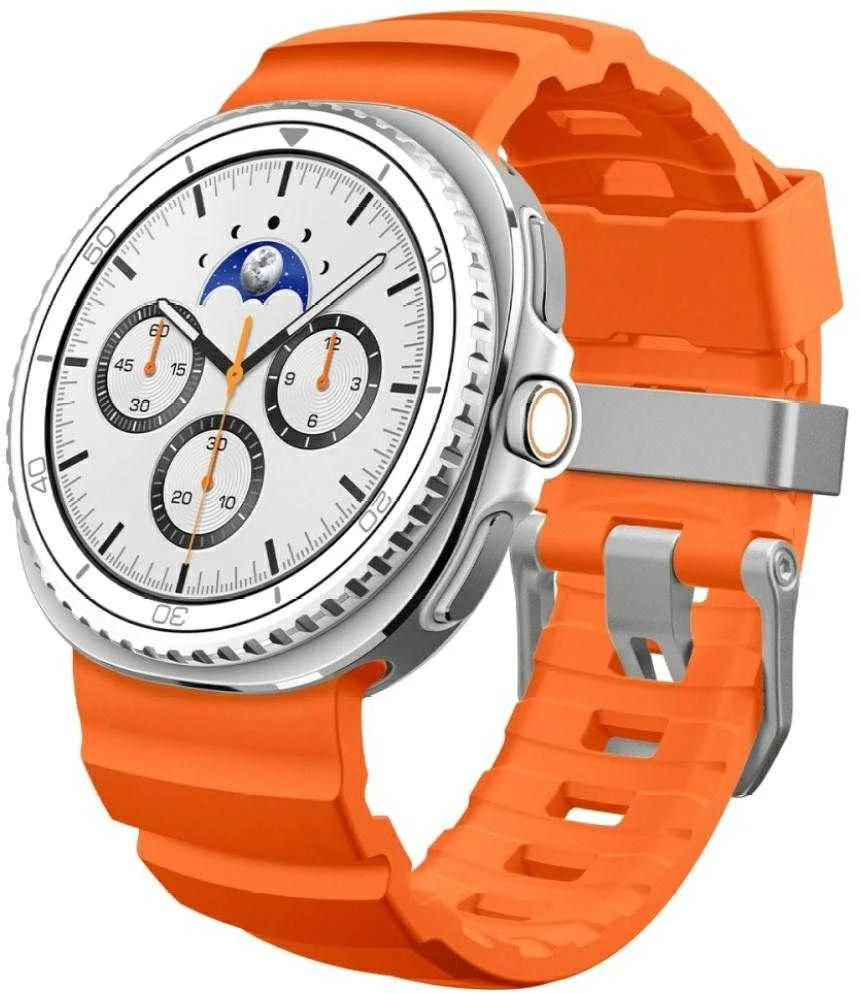 „Spigen“ silikoninė apyrankė, oranžinė - „Samsung Galaxy Watch 8“ 46 mm/44 mm/40 mm
