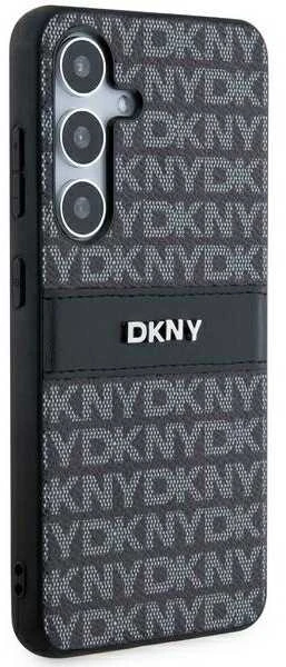 Samsung Galaxy S24 DKNY Odinis Dėklas Mono Stripe & Metal Logo (DKHCS24SPRTHSLK) juodos spalvos