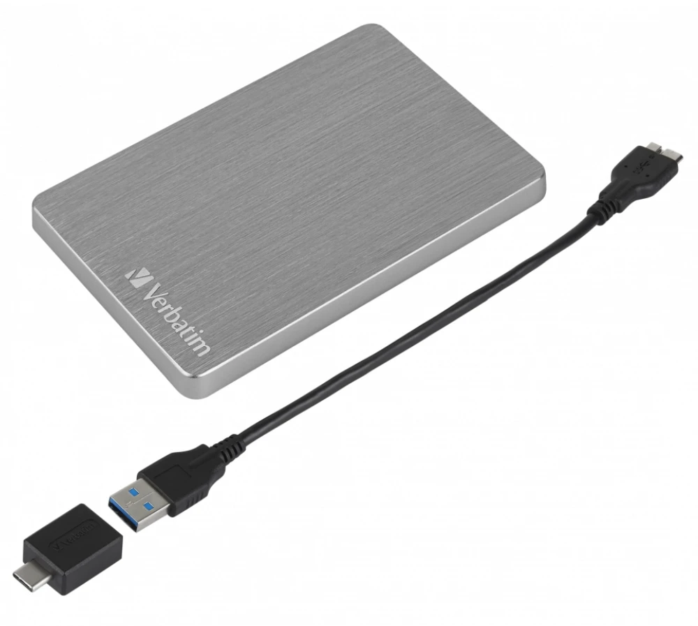 Kietasis diskas VERBATIM STORE´N´GO ALU SLIM 2.5" (6,35CM) 1TB USB 3.2 GEN1 S V53662