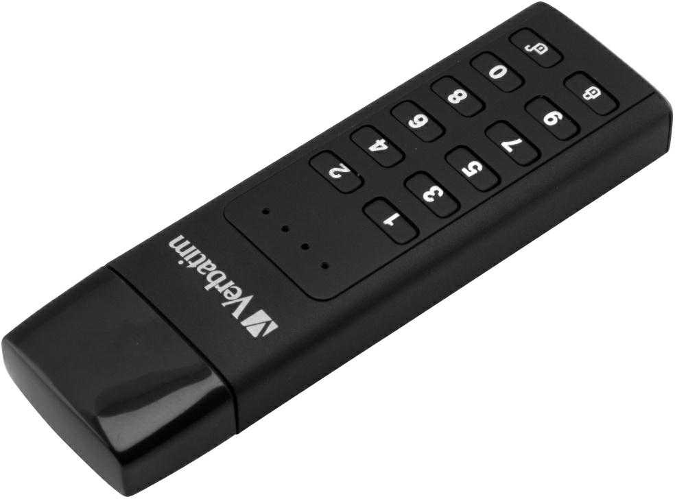Išorinis diskas Verbatim klaviatūra Saugus USB 3.2 Gen 1 64 GB kiekvienas 49428