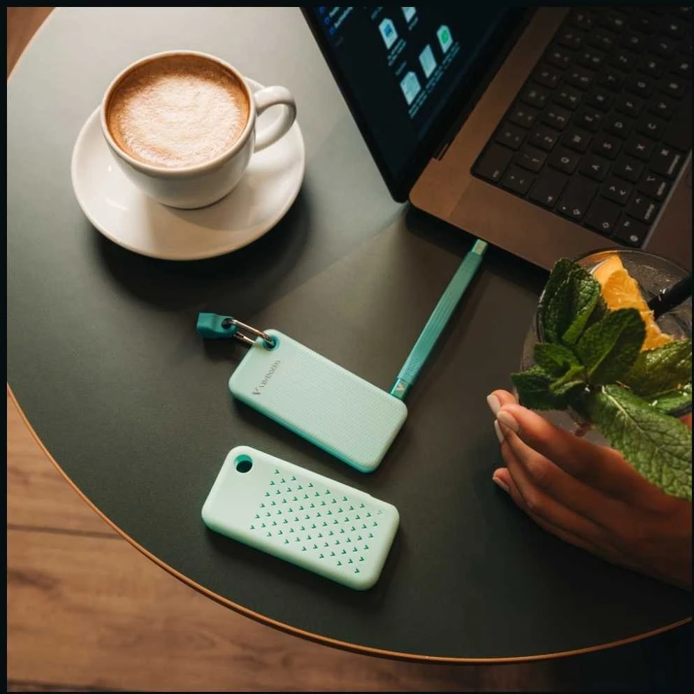 Kietasis diskas Išorinis diskas „Verbatim Pocket SSD 1TB USB-C 3.2 gen.2“ jodo-polinio malimo 32324