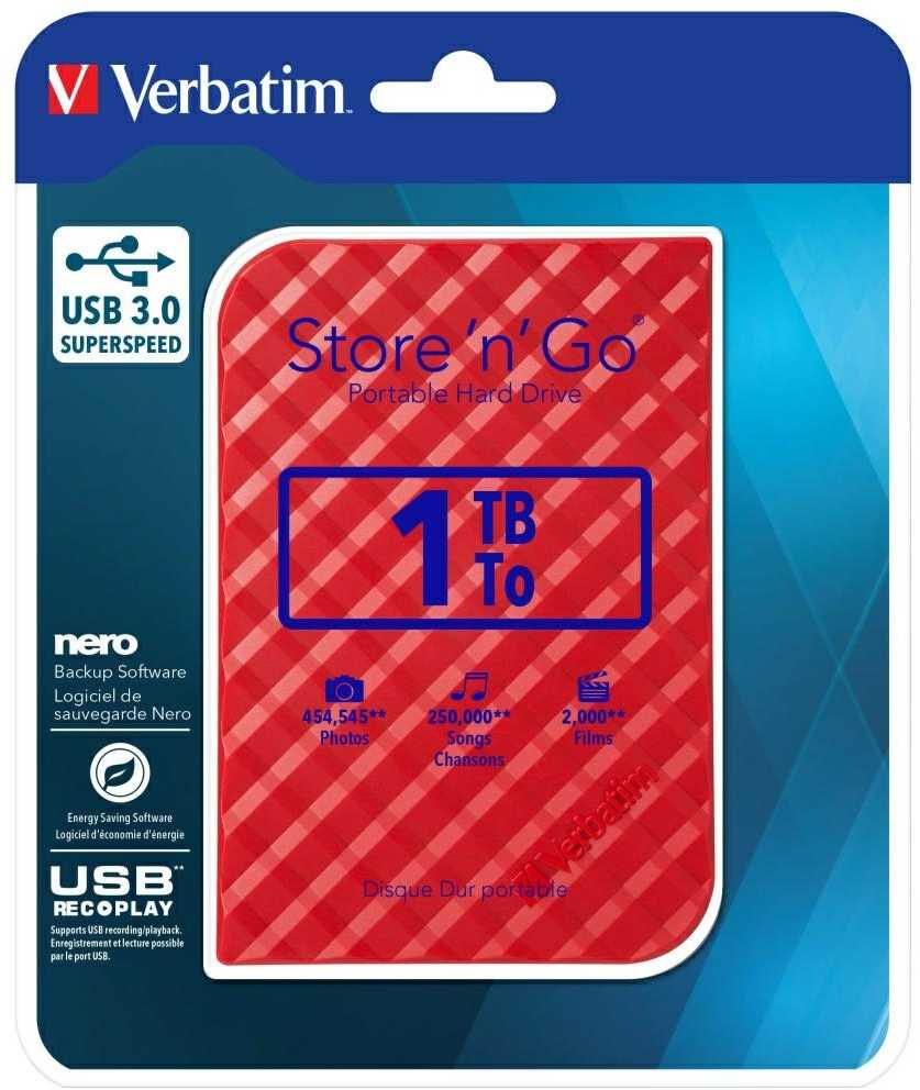 Kietasis diskas Išorinis diskas, 1TB Verbatim / V53203