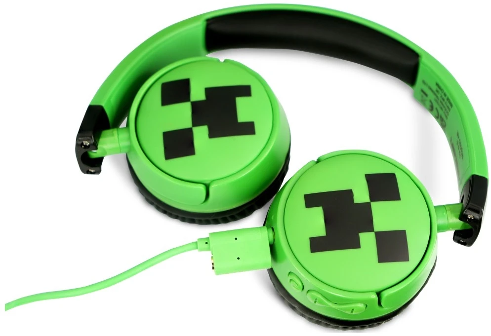 OTL – „Bluetooth“ ausinės su tėvų kontrole – „Minecraft“ žalios spalvos
