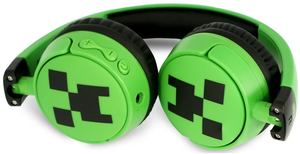 OTL – „Bluetooth“ ausinės su tėvų kontrole – „Minecraft“ žalios spalvos
