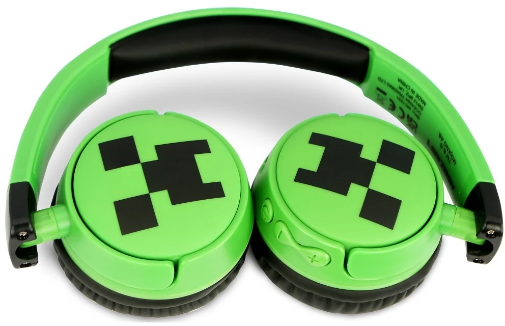 OTL – „Bluetooth“ ausinės su tėvų kontrole – „Minecraft“ žalios spalvos
