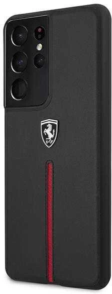 Telefono dėklas Ferrari FEOSIHCS21LBK S21 Ultra G998