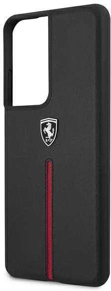 Telefono dėklas Ferrari FEOSIHCS21LBK S21 Ultra G998