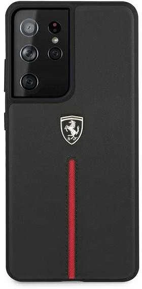 Telefono dėklas Ferrari FEOSIHCS21LBK S21 Ultra G998