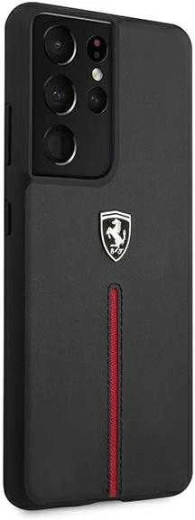 Telefono dėklas Ferrari FEOSIHCS21LBK S21 Ultra G998