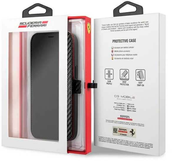 Ferrari Telefono dėklas iPhone 13 Pro, juodas