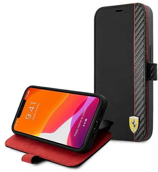 Ferrari Telefono dėklas iPhone 13 Pro, juodas