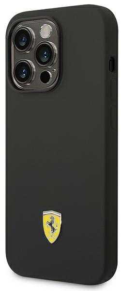 Dėklas Ferrari FESSIHMP14LBK iPhone 14 Pro 6,1"juodas hardcase Silicone Metal Logo Magsafe