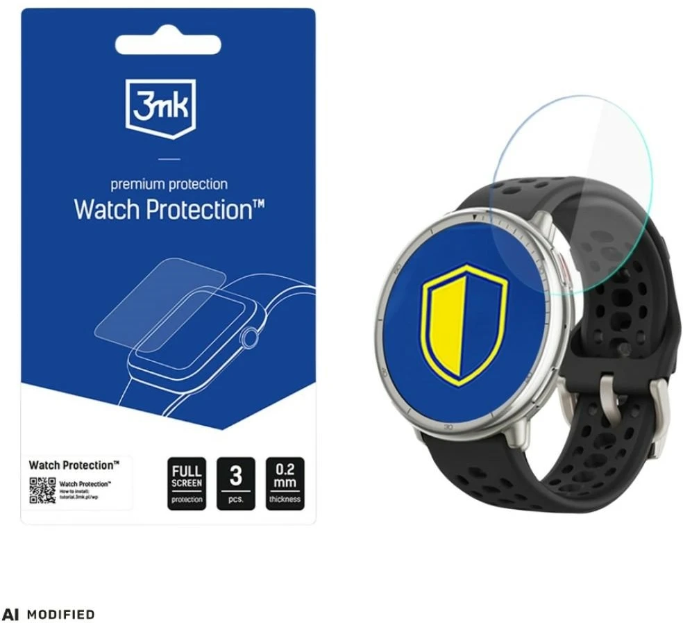 3Mk apsauga 3mk laikrodžio apsauga ARC Išmanusis laikrodis Ekrano apsauginė plėvelė, skirta „Amazfit Active 2“