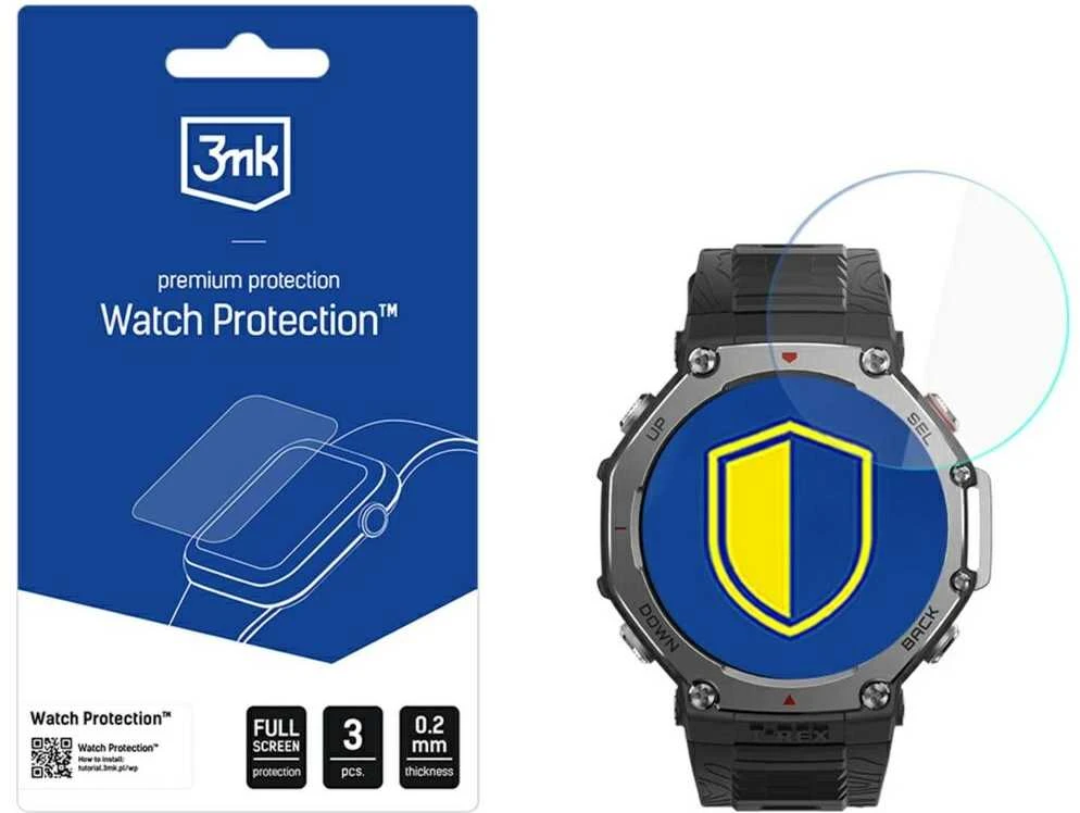 3Mk apsauginis hibridinis stiklas 3mk laikrodžio apsauga „FlexibleGlass“, skirtas „Amazfit T-Rex 3“