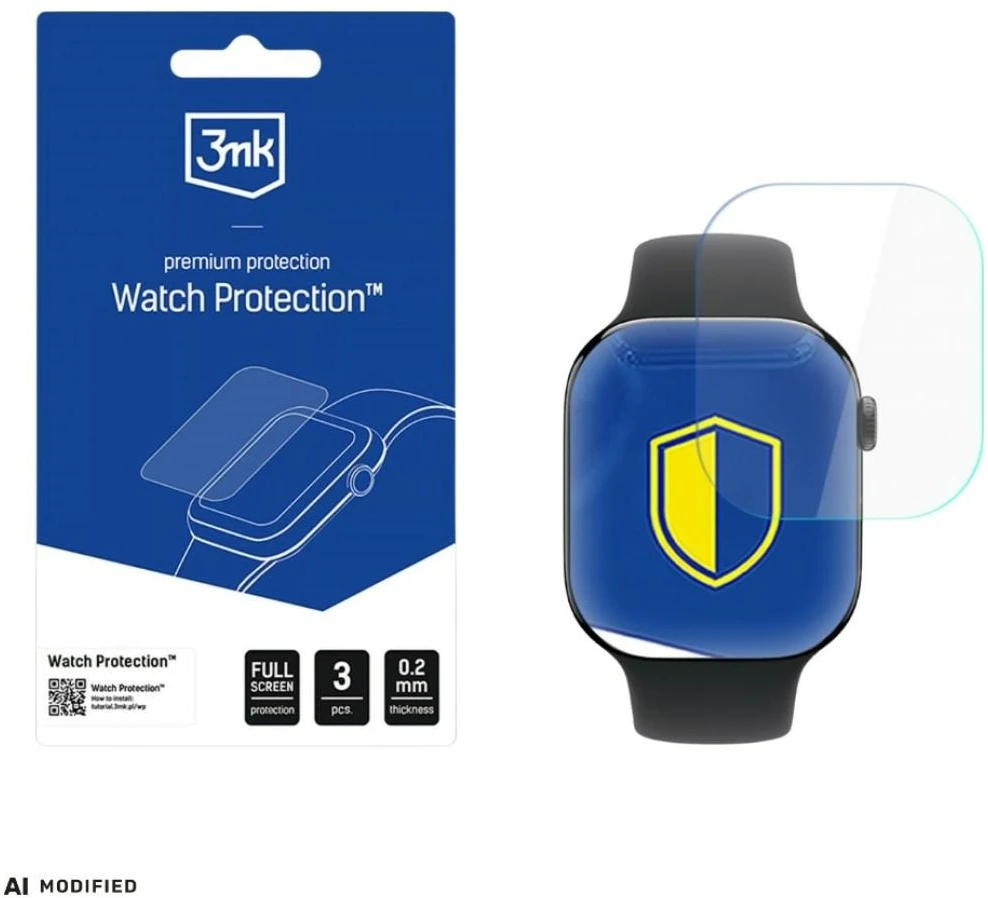 3mk laikrodžio apsaugos ARC išmaniojo laikrodžio ekrano apsauga, skirta „Apple Watch 11“ (42 mm)