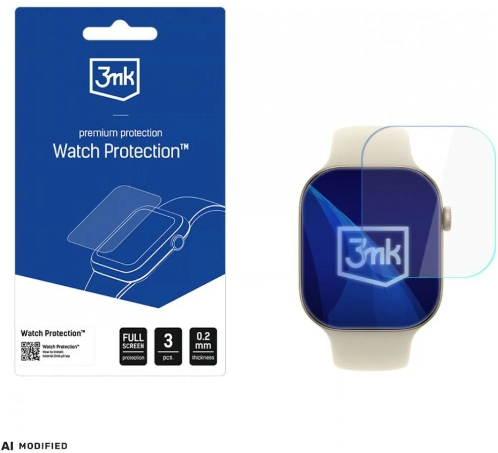 3mk Folia ARC Watch Fullscreen do Apple Watch 12 46mm
