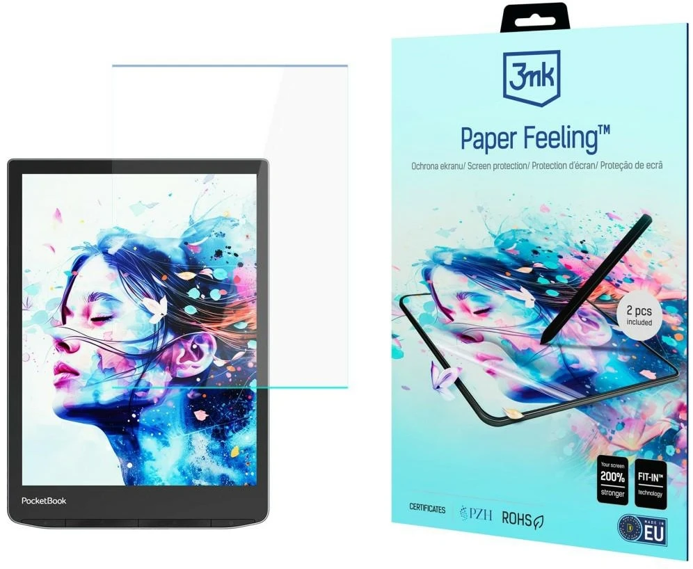3Mk apsauginis „PocketBook InkPad Color 3 7.8“ – iki 8.3" 3mk popieriaus pojūtis