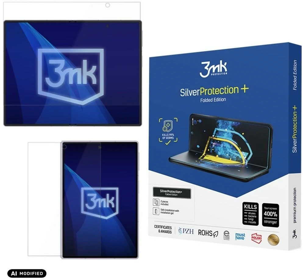 LCD apsauginė plėvelė 3mk Sidabrinis Protection+ Folded Edition Samsung F971 Z Fold8