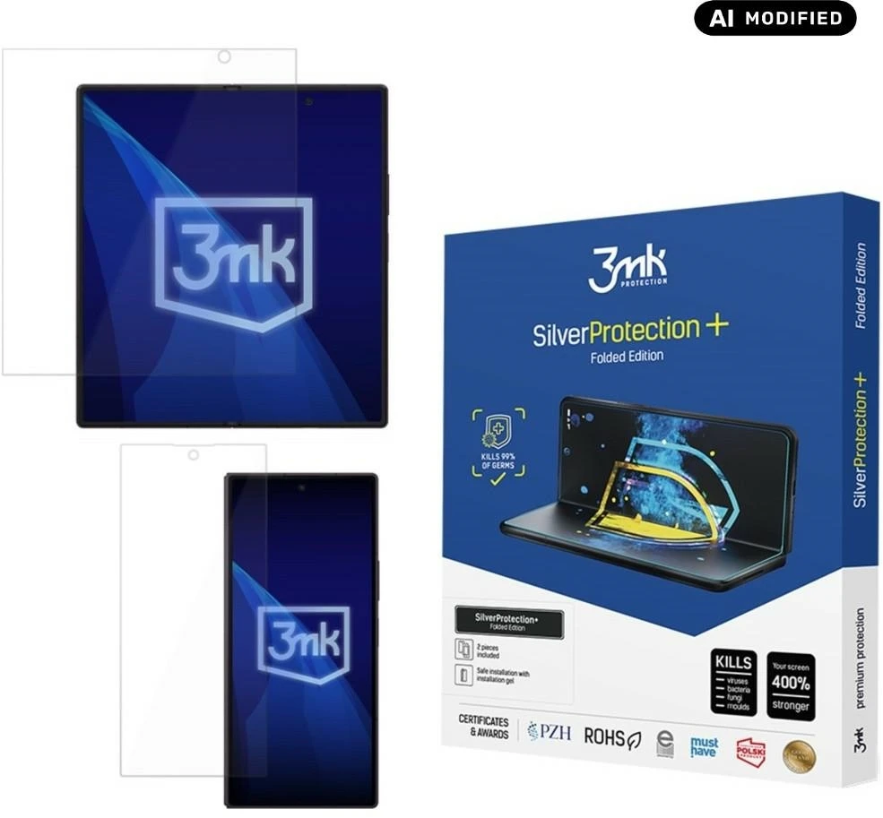 LCD apsauginė plėvelė 3mk Sidabrinis Protection+ Folded Edition Samsung F976 Z Fold8 Ultra