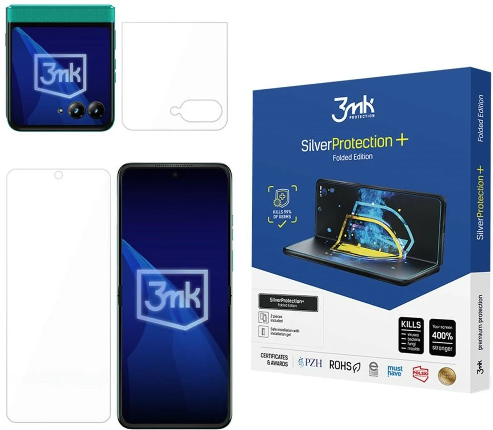 3Mk apsauga Motorola Razr 70 - 3mk sidabrinė apsauga+ sulankstomas leidimas