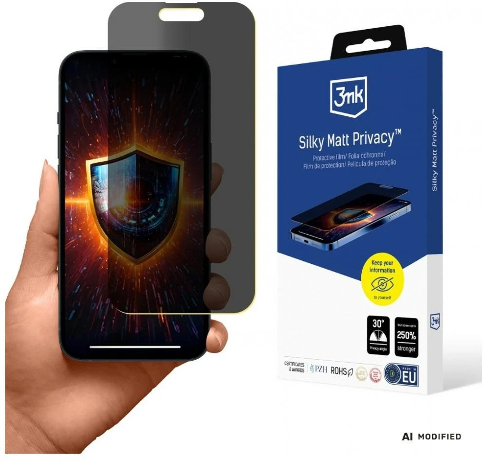 Apple iPhone 15 – 3mk Silky Matt Privatumas