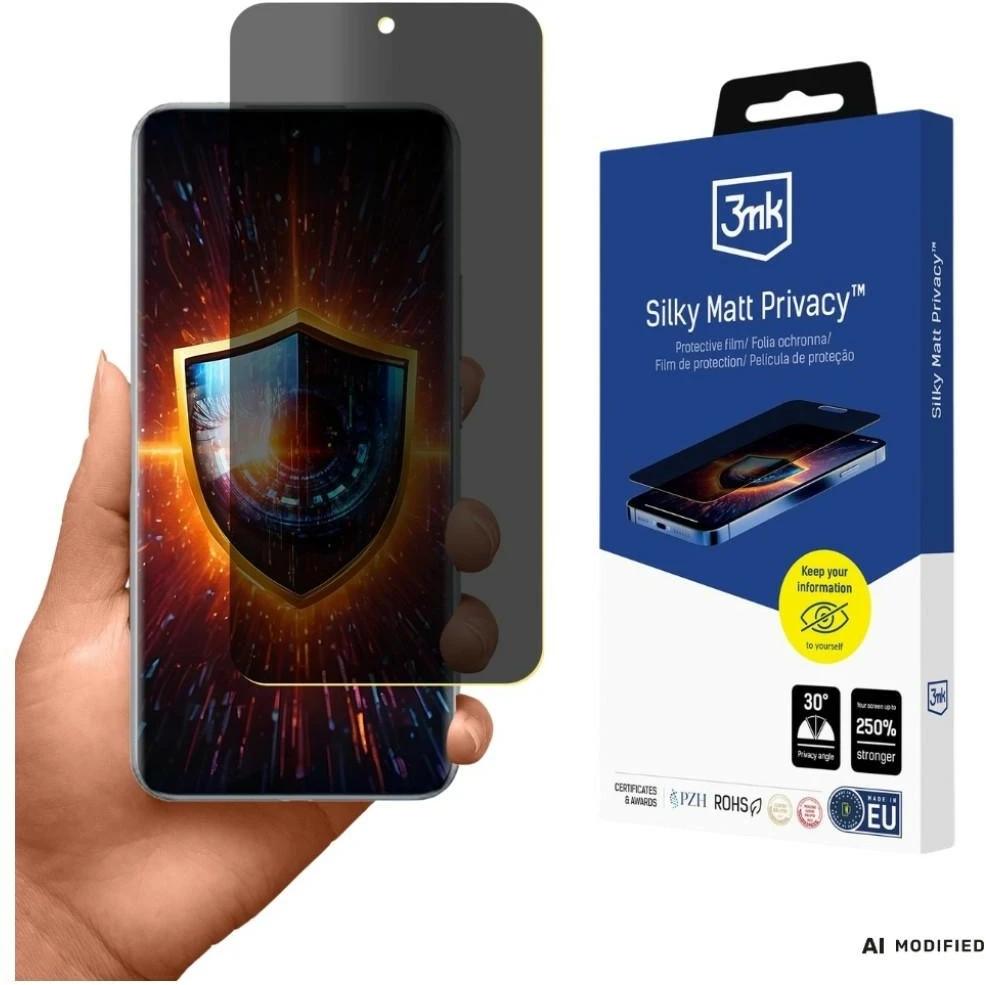 3mk Silky Matt privatumo ekrano apsauga, skirta Realme 14 Pro+