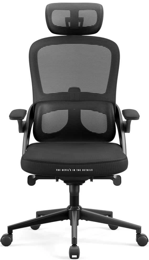 Diablo Chairs Diablo V-Light Shadow Juodas ergonominė kėdė