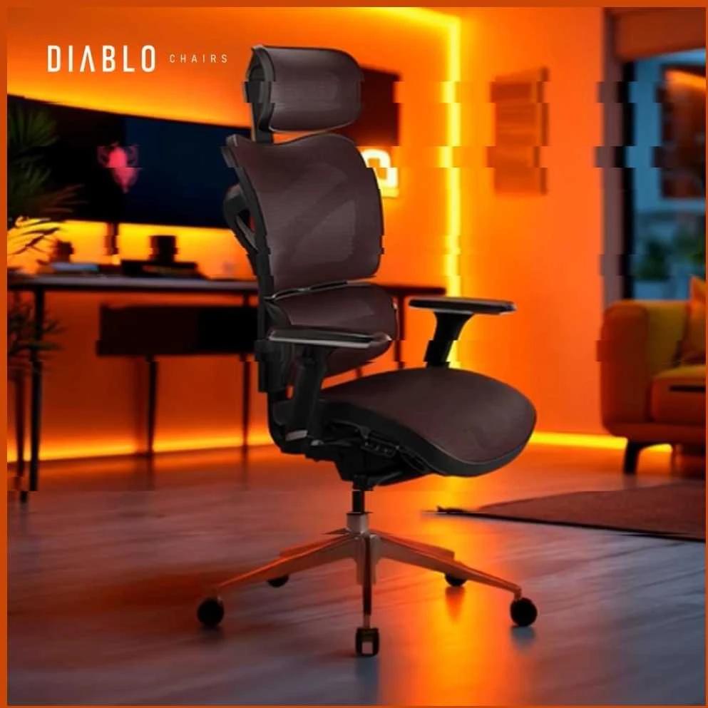 Ergonominė kėdė  DIABLO V-COMMANDER, Juodos spalvos