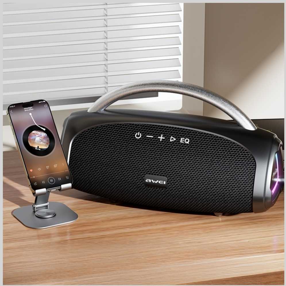 Garsiakalbis belaidis AWEI KA39 100W Bluetooth 5.3 nešiojama zewnętrzny juoda