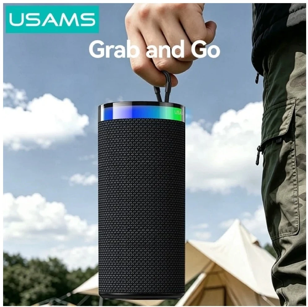 Kompiuterio kolonėlės Garsiakalbis belaidis Usams YX018 Portable Bluetooth 5.4 juoda