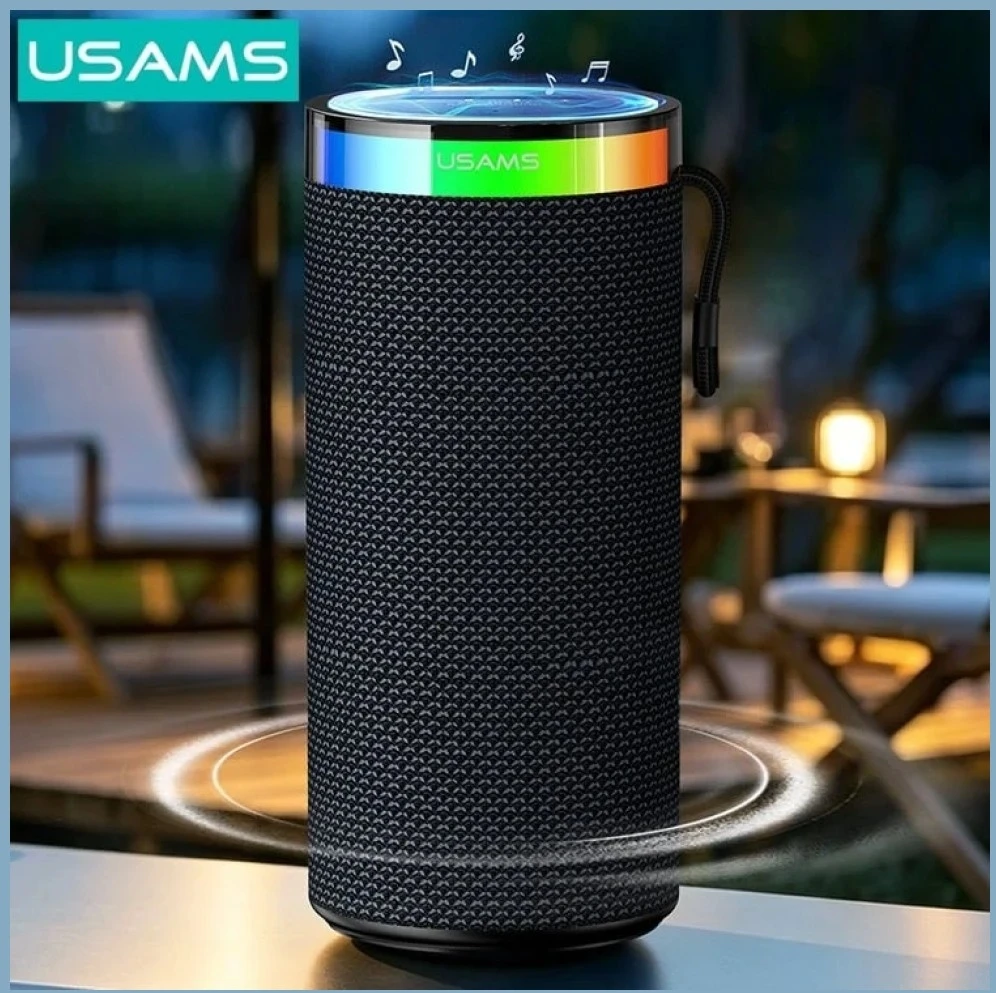 Kompiuterio kolonėlės Garsiakalbis belaidis Usams YX018 Portable Bluetooth 5.4 juoda