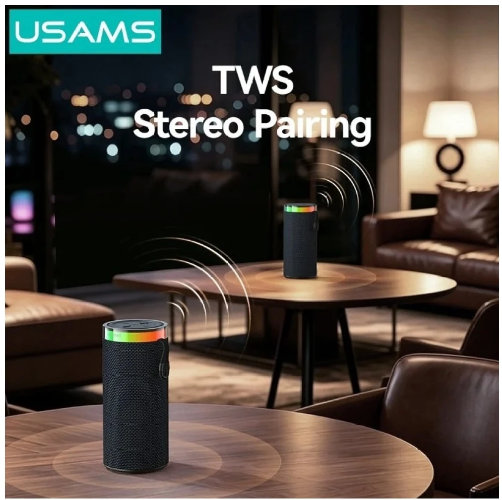 Kompiuterio kolonėlės Garsiakalbis belaidis Usams YX018 Portable Bluetooth 5.4 juoda