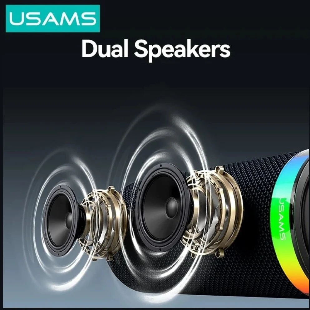 Kompiuterio kolonėlės Garsiakalbis belaidis Usams YX018 Portable Bluetooth 5.4 juoda