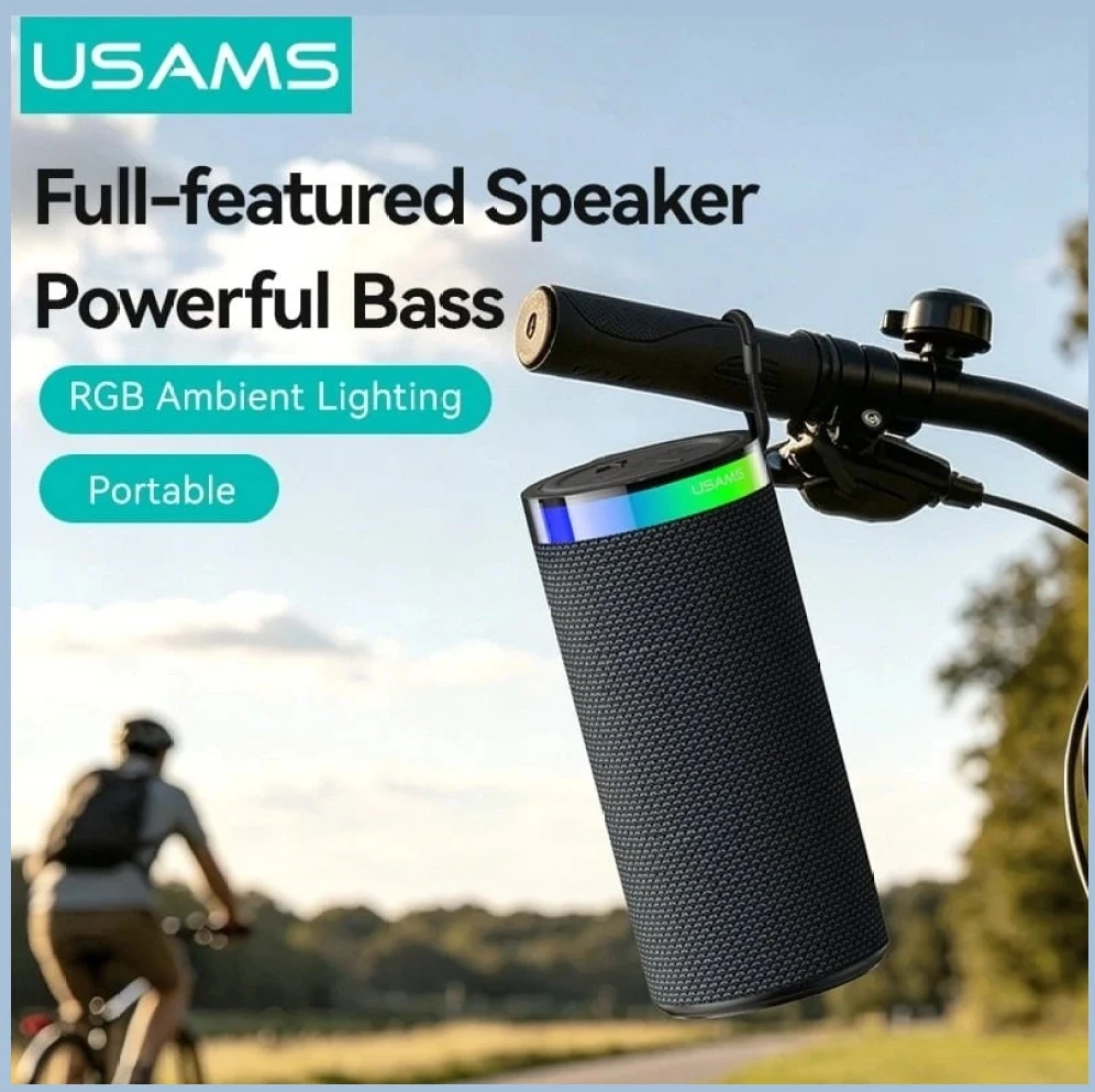 Kompiuterio kolonėlės Garsiakalbis belaidis Usams YX018 Portable Bluetooth 5.4 juoda