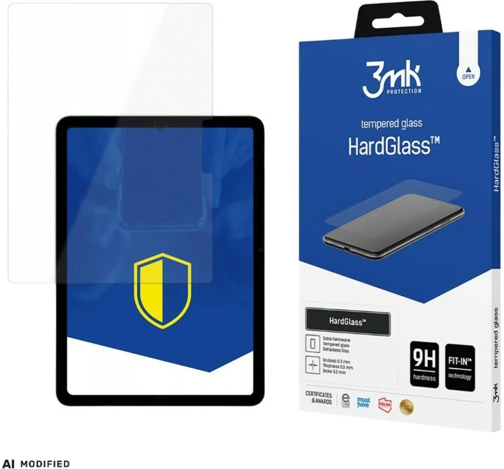 3mk HardGlass™ grūdintas stiklas, skirtas Apple iPad Air 11" 2024 m. (6 gen.)