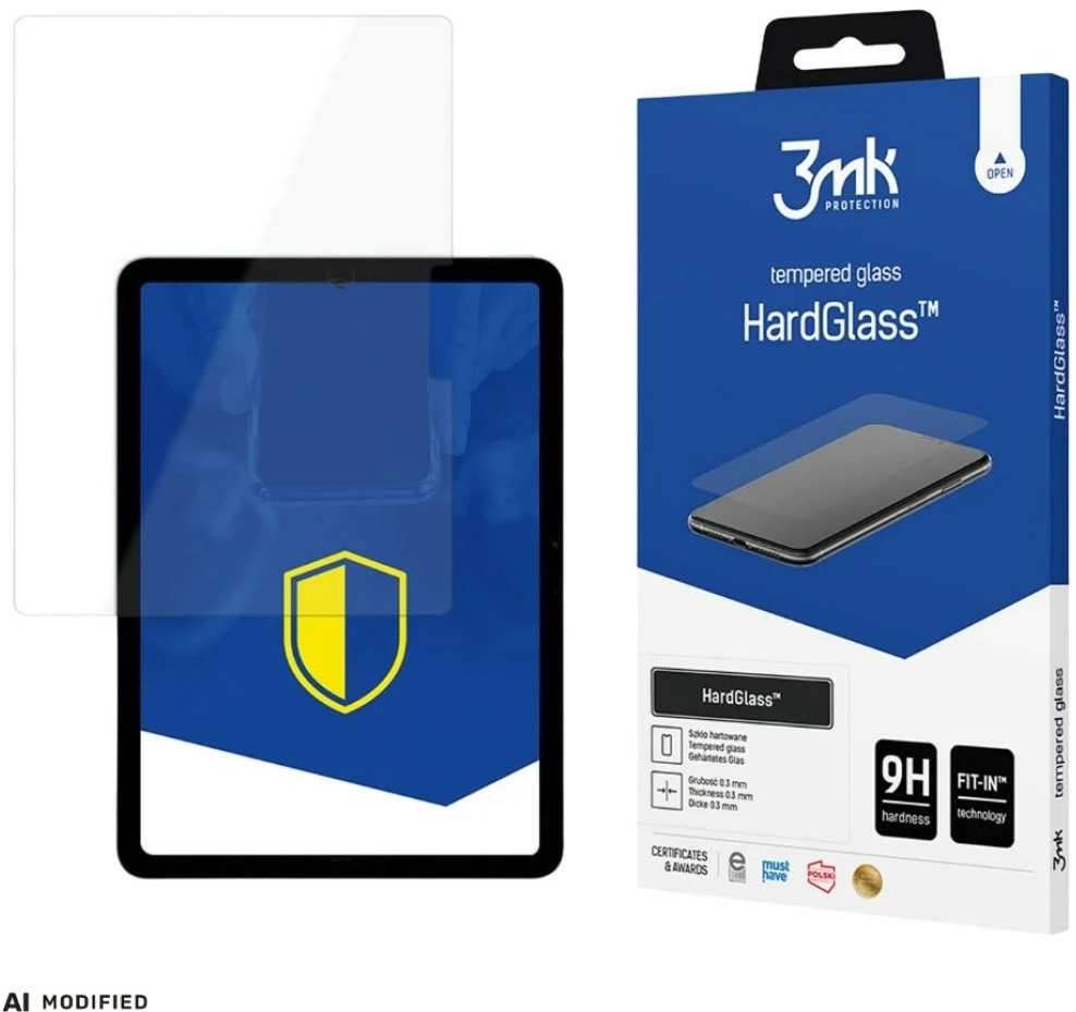 3mk HardGlass™ grūdintas stiklas, skirtas Apple iPad Pro 11" 2024 m. (5 kartos)